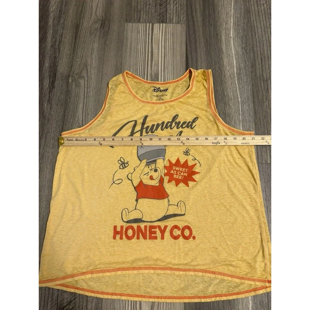Disney Pajama Top Womens XL (16-18) Sunset Gold Winnie The Pooh Tank Sleepwear - Picture 6 of 7
